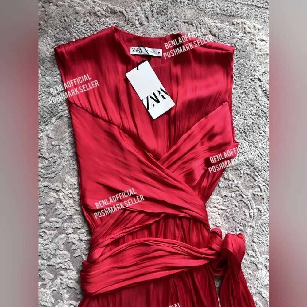 BLOGGER'S FAVE! ZARA SATIN EFFECT DRESS ZW COLLECTION - Picture 15 of 16